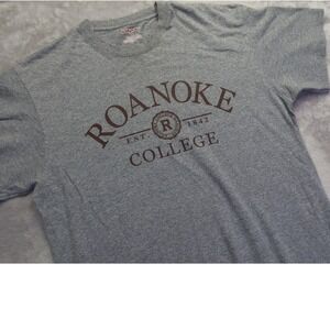 Roanoke College T Shirt Men's M Gray Short Sleeve Graphic Tee M Jansport